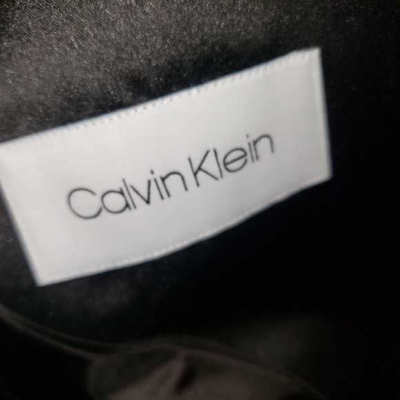 NWT Calvin Klein Black mens sz M velvet Satin Suit Blazer Jacket - Picture 6 of 8